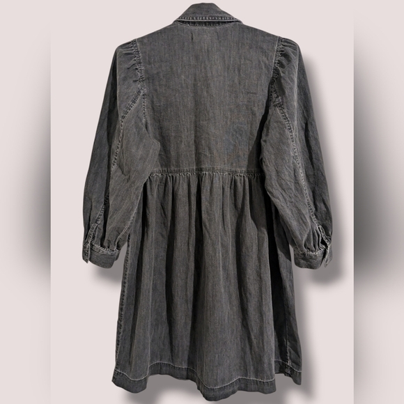 Madewell Black Denim Midi Dress - Picture 3 of 10